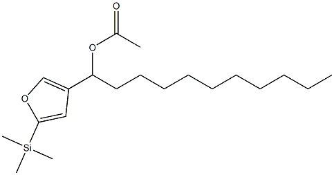 Acetic acid 1-[5-(trimethylsilyl)-3-furyl]undecyl ester Struktur