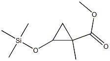 1-Methyl-2-(trimethylsiloxy)cyclopropanecarboxylic acid methyl ester Struktur