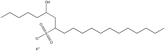 6-Hydroxyicosane-8-sulfonic acid potassium salt Struktur