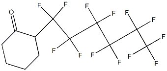 2-(Tridecafluorohexyl)cyclohexanone Struktur