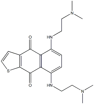 5,8-Bis[2-dimethylaminoethylamino]naphtho[2,3-b]thiophene-4,9-dione Struktur