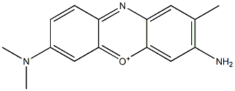 3-Amino-7-(dimethylamino)-2-methylphenoxazin-5-ium Struktur