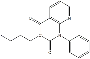 3-Butyl-1-phenyl-1,8-naphthyridin-3-ide-2,4(1H,3H)-dione Struktur