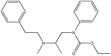 N-[2-(Methylphenethylamino)propyl]-N-phenylcarbamic acid ethyl ester Struktur