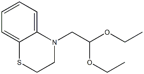 4-(2,2-Diethoxyethyl)-3,4-dihydro-2H-1,4-benzothiazine Struktur