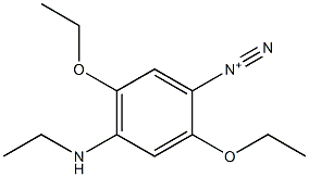 2,5-Diethoxy-4-(ethylamino)benzenediazonium Struktur