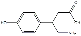 4-Amino-3-(4-hydroxyphenyl)butyric acid Struktur