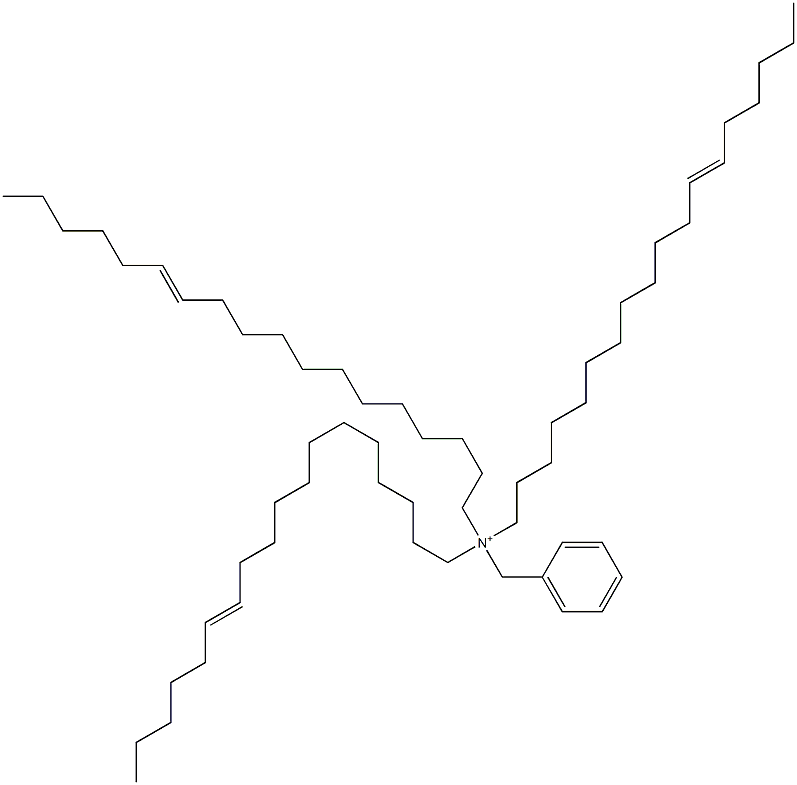 Tri(12-octadecenyl)benzylaminium Struktur