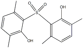 2,2'-Dihydroxy-3,3',6,6'-tetramethyl[sulfonylbisbenzene] Struktur