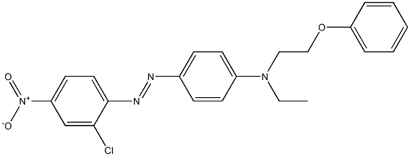 4-(2-Chloro-4-nitrophenylazo)-N-ethyl-N-phenoxyethylaniline Struktur