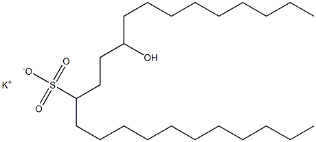 15-Hydroxytetracosane-12-sulfonic acid potassium salt Struktur