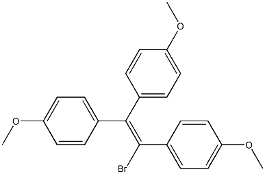 1-Bromo-1,2,2-tris(4-methoxyphenyl)ethene Struktur