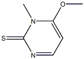 3-Methyl-4-methoxypyrimidine-2(3H)-thione Struktur