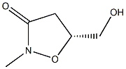 (5R)-5-Hydroxymethyl-2-methylisoxazolidin-3-one Struktur