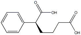 [S,(+)]-2-Phenyladipic acid Struktur