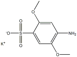 4-Amino-2,5-dimethoxybenzenesulfonic acid potassium salt Struktur