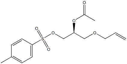 (S)-3-(2-Propenyloxy)propane-1,2-diol 2-acetate 1-(4-methylbenzenesulfonate) Struktur