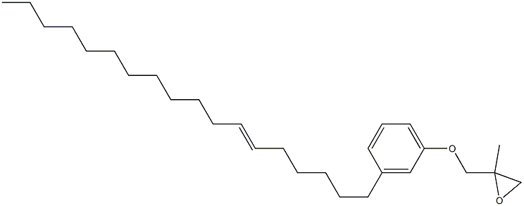 3-(6-Octadecenyl)phenyl 2-methylglycidyl ether Struktur