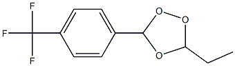 3-Ethyl-5-(4-trifluoromethylphenyl)-1,2,4-trioxolane Struktur