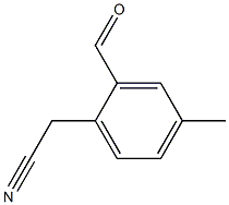 4-Methyl-2-formylbenzeneacetonitrile Struktur