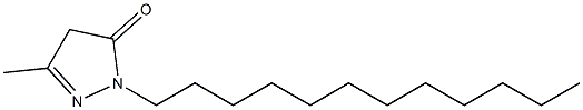 1-Dodecyl-3-methyl-2-pyrazoline-5-one Struktur