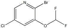 2-Bromo-3-difluoromethoxy-5-chloropyridine Struktur