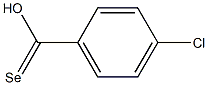 4-Chloroselenobenzoic acid Struktur