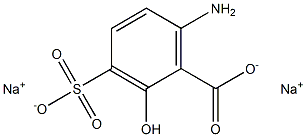 6-Amino-3-sulfosalicylic acid disodium salt Struktur