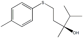 (3S)-2,3-Dimethyl-5-[(4-methylphenyl)thio]pentan-3-ol Struktur