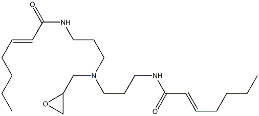 N,N-Bis[3-(2-heptenoylamino)propyl]glycidylamine Struktur