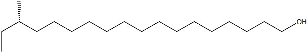 (S)-16-Methyl-1-octadecanol Struktur