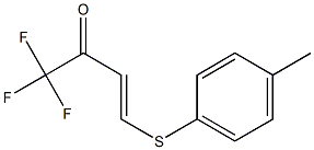 4-(4-Methylphenylthio)-1,1,1-trifluoro-3-buten-2-one Struktur