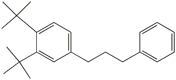 1-(3,4-Di-tert-butylphenyl)-3-phenylpropane Struktur