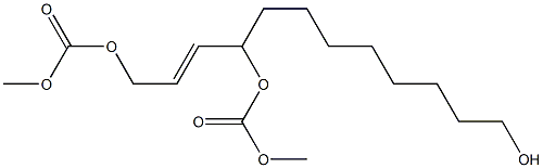 (2E)-1,4-Bis(methoxycarbonyloxy)-2-dodecen-12-ol Struktur