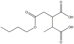 Butane-1,2,3-tricarboxylic acid 1-butyl ester Struktur