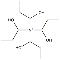 1-Hydroxy-N,N,N-tris(1-hydroxypropyl)-1-propanaminium Struktur