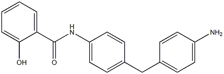 N-[4-(4-Aminobenzyl)phenyl]-2-hydroxybenzamide Struktur