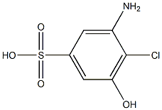 3-Amino-4-chloro-5-hydroxybenzenesulfonic acid Struktur