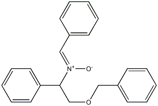 N-(2-Benzyloxy-1-phenylethyl)phenylmethanimine N-oxide Struktur