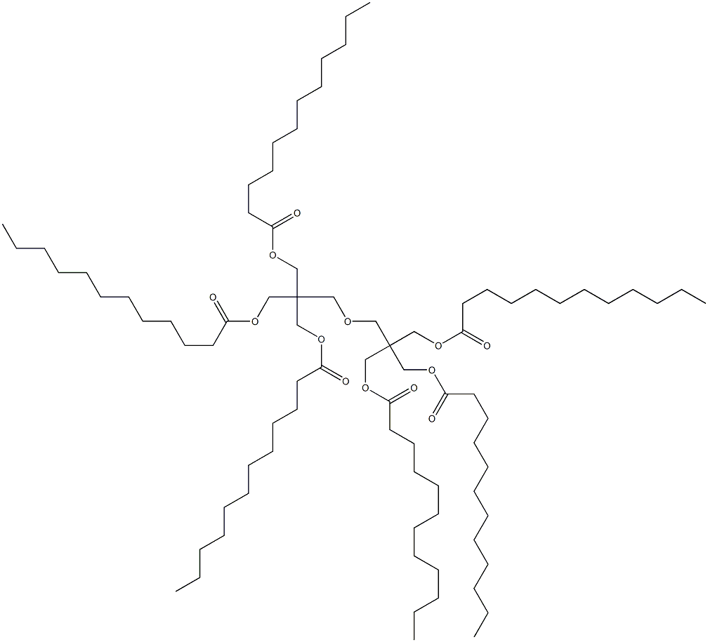 2,2'-[Oxybis(methylene)]bis[2-[(dodecanoyloxy)methyl]-1,3-propanediol didodecanoate] Struktur