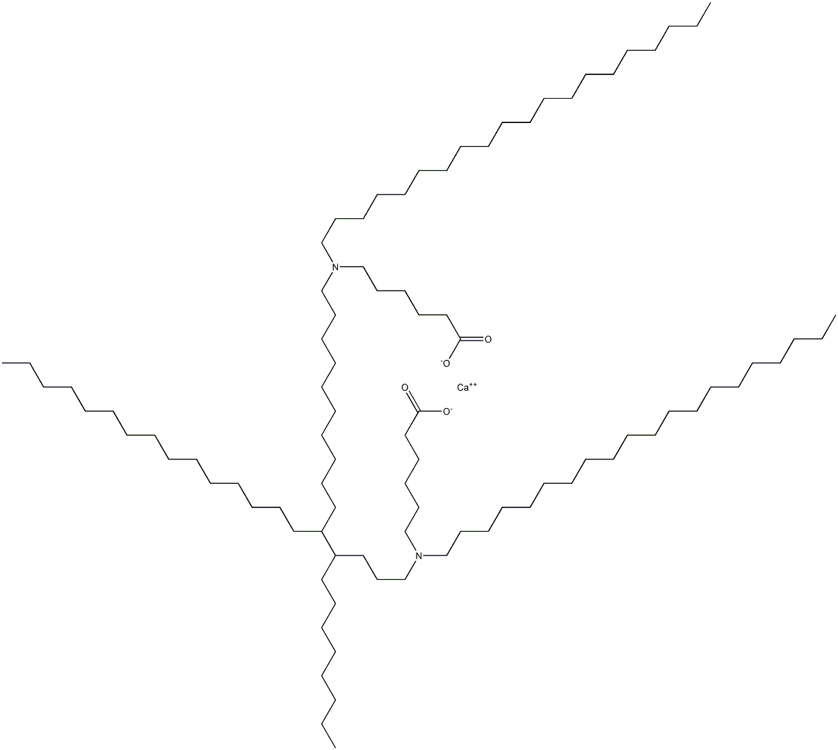 Bis[6-(diicosylamino)hexanoic acid]calcium salt Struktur