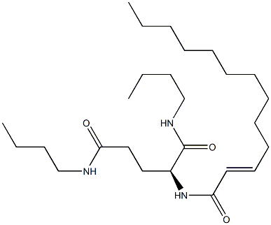 N2-(2-Tridecenoyl)-N1,N5-dibutylglutaminamide Struktur