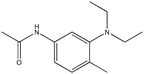 3'-Diethylamino-4'-methylacetanilide Struktur