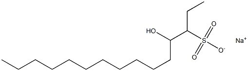 4-Hydroxypentadecane-3-sulfonic acid sodium salt Struktur