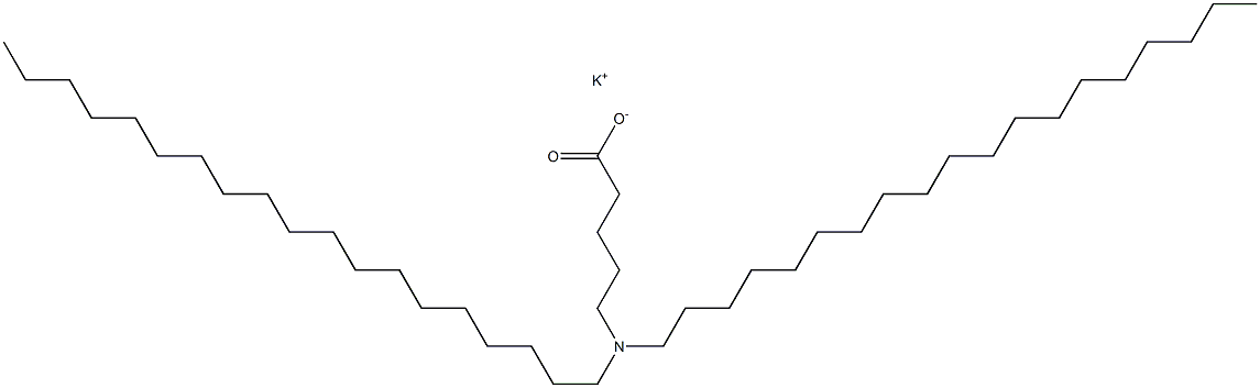 5-(Dinonadecylamino)valeric acid potassium salt Struktur