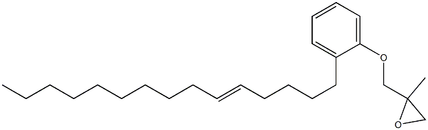 2-(5-Pentadecenyl)phenyl 2-methylglycidyl ether Struktur