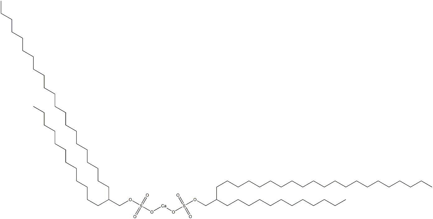 Bis(2-dodecyltricosyloxysulfonyloxy)calcium Struktur