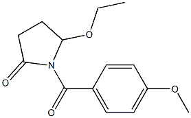 5-Ethoxy-1-[4-methoxybenzoyl]pyrrolidin-2-one Struktur