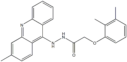 N'-(3-Methylacridin-9-yl)-2-(2,3-dimethylphenoxy)acetohydrazide Struktur