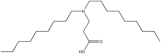 3-(Dinonylamino)propanoic acid Struktur